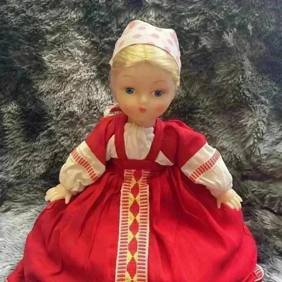 Russian Tea  Cozy with Vinyl Doll Head - Picture 2 of 15